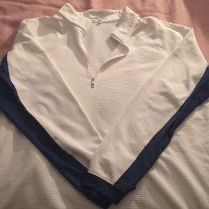 Men’s white and blue Nike Golf with Therma Fit